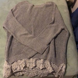 Urban Outfitters Gray Knit Pullover Sweater